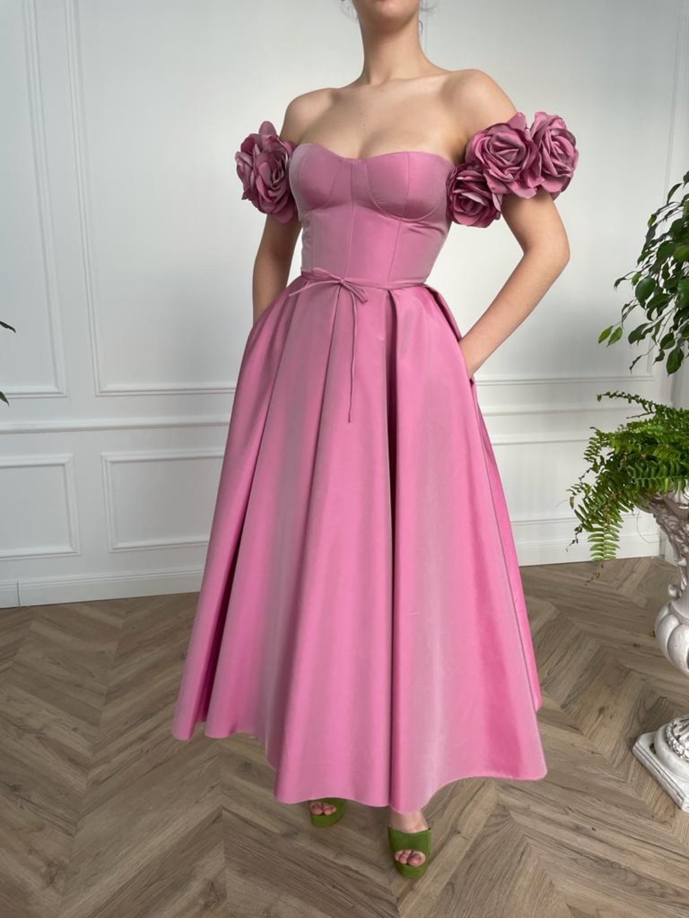 Teuta Matoshi Eternal Rose Midi Dress